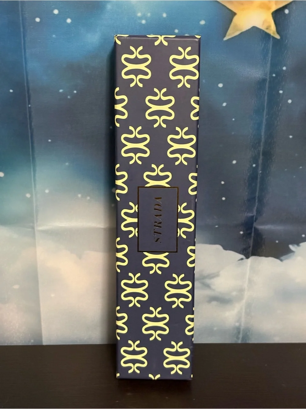Strada watch multicolored floral millefiori bezel white band. New in box.